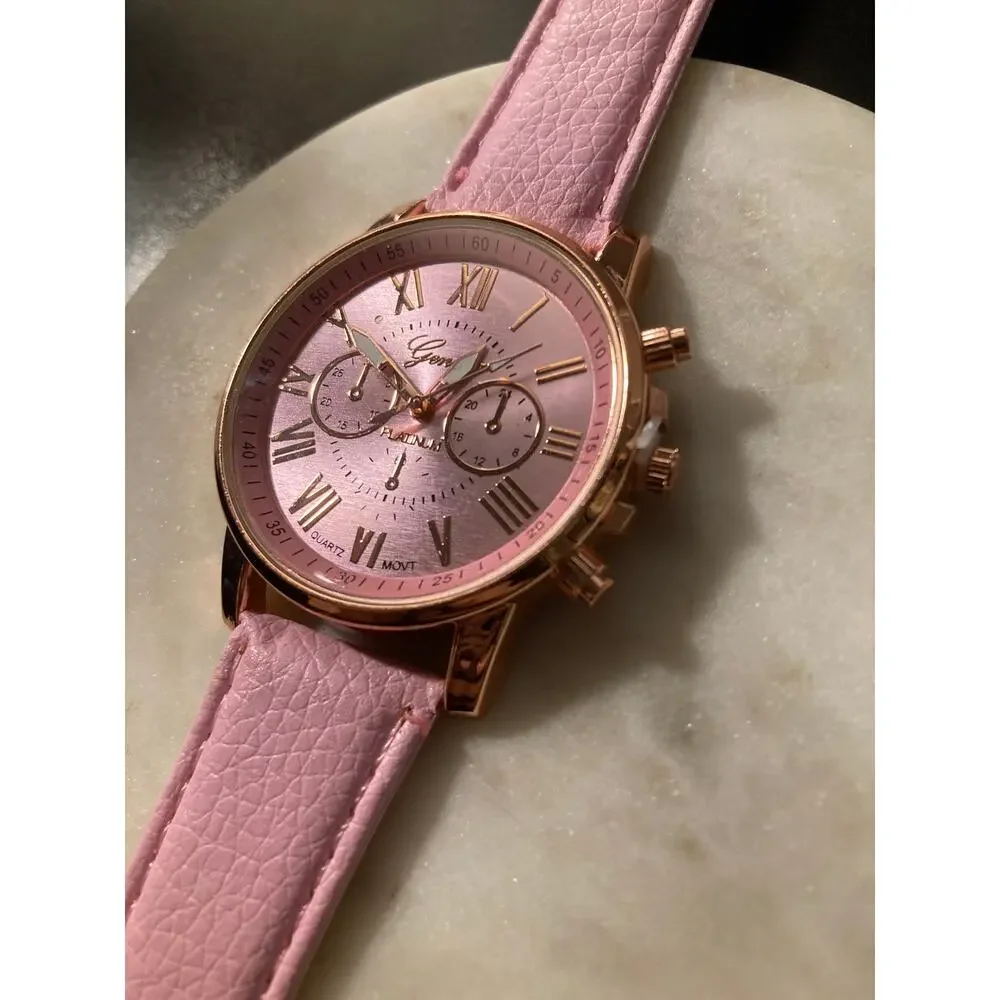 pink Women’s wristwatch gold, quartz
